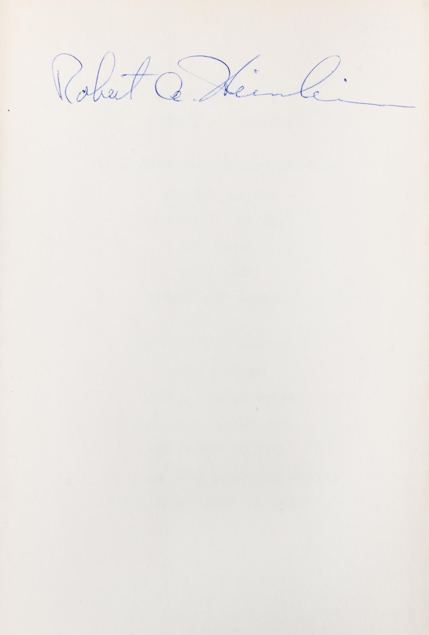 HEINLEIN, ROBERT A. Between Planets. New York, 1951. First edition, signed.