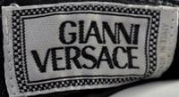 A Gianni Versace Black Leather Bondage Pant,
