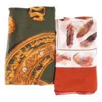 Four Hermès 140cm Silk Chiffon Scarves