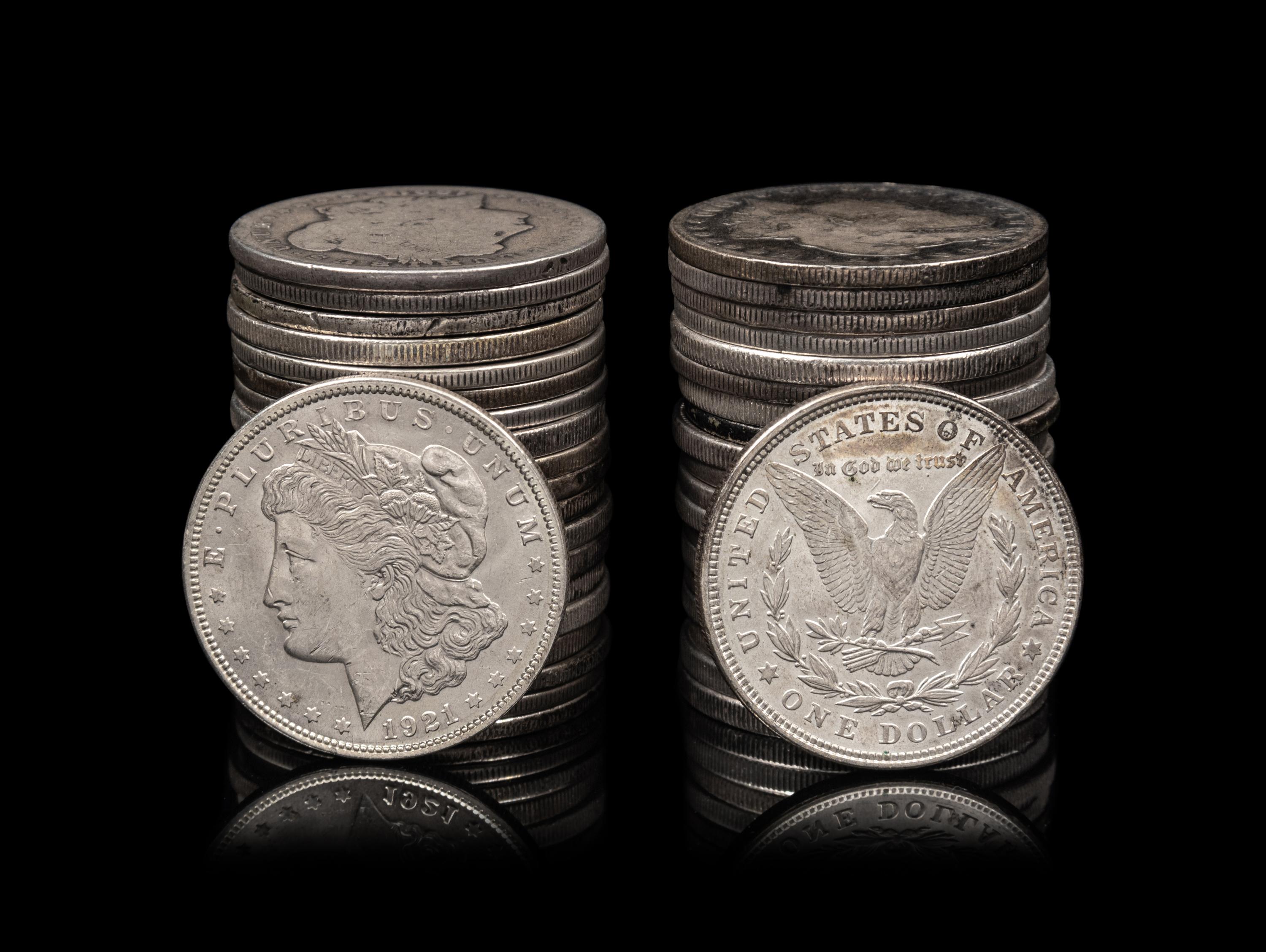 Forty Morgan $1 Coins