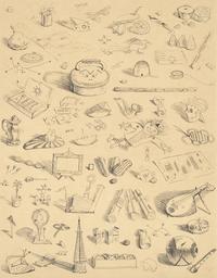 Wayne Thiebaud (American, 1920-2021) — Souvenirs Of Cities , 1999