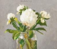 White Peonies in a Glass Jar , 1988