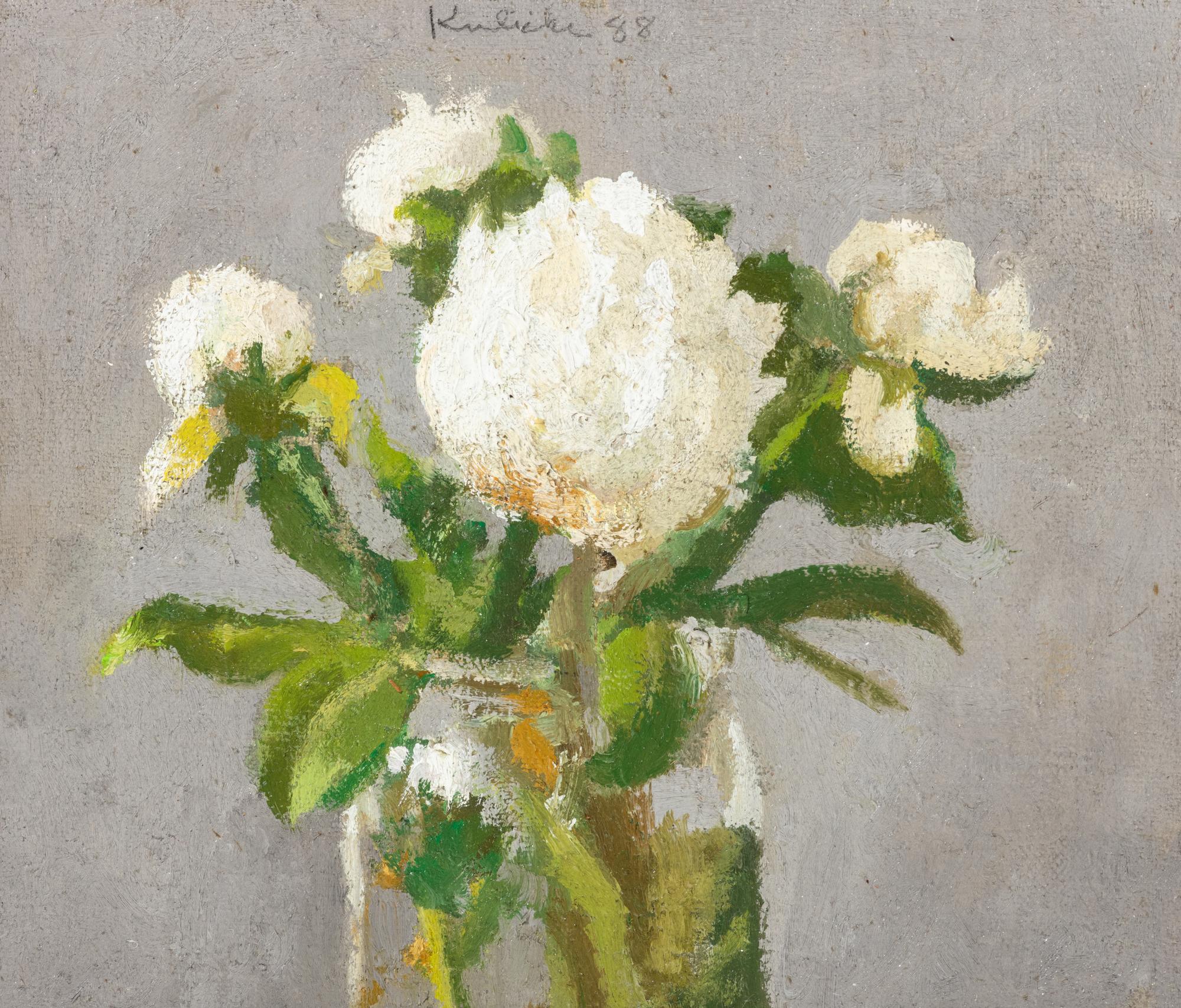 White Peonies in a Glass Jar , 1988