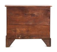 A Federal Flamed Birch Veneered and Maple Chest of Drawers