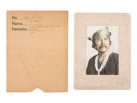 [NATIVE AMERICANS]. MOON, Carl (1879-1948). A group of 3 photographs of Navajo Chief Vicenti incl. salesman sample.