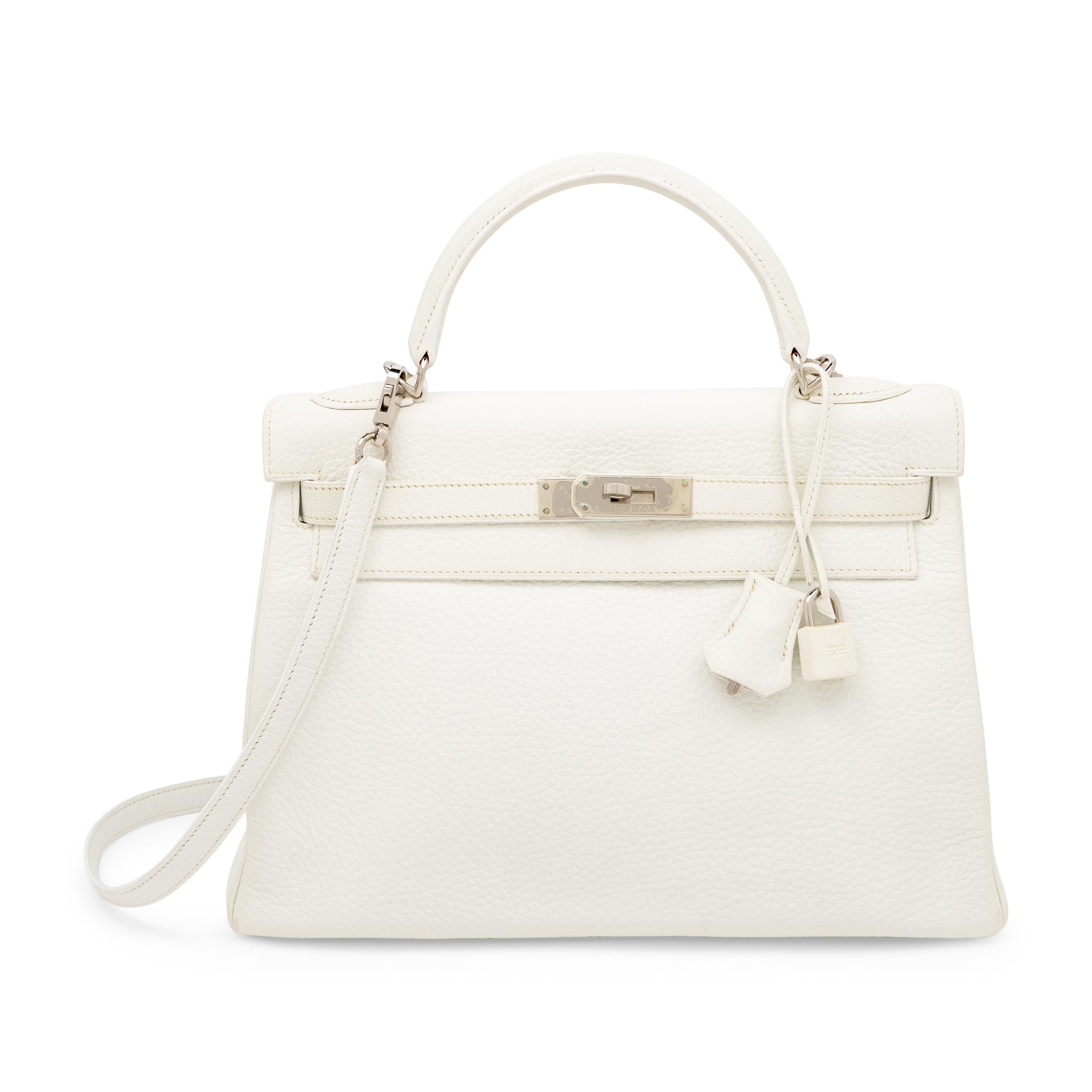 Hermès, Kelly Retourne 32 in White Clemence, 2004