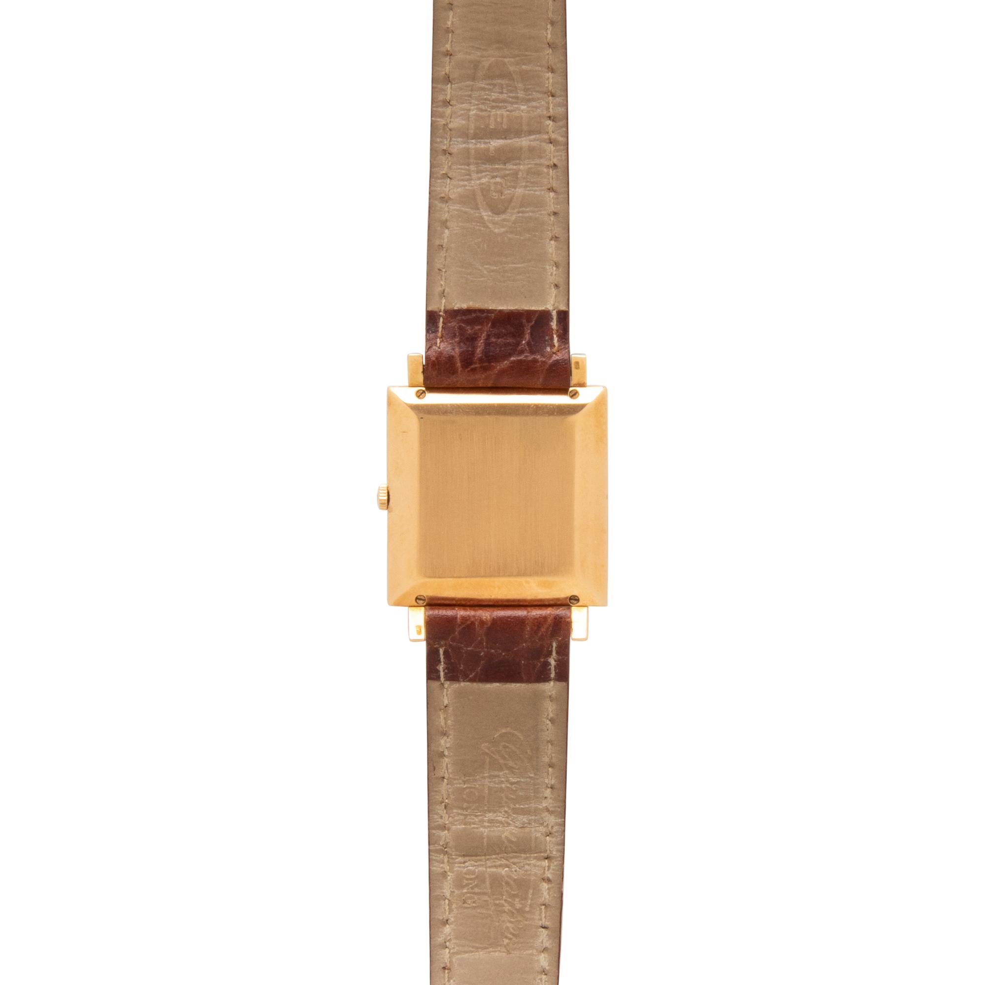 JAEGER LeCOULTRE, 18K YELLOW GOLD WATCH