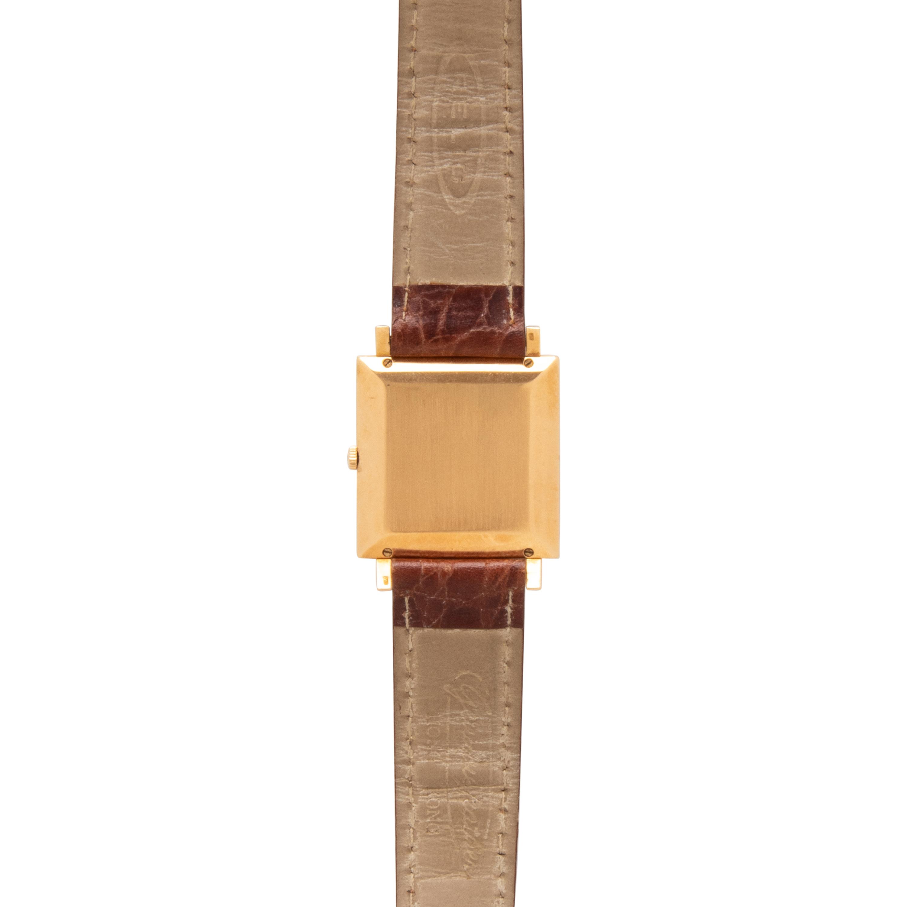 JAEGER LeCOULTRE, 18K YELLOW GOLD WATCH