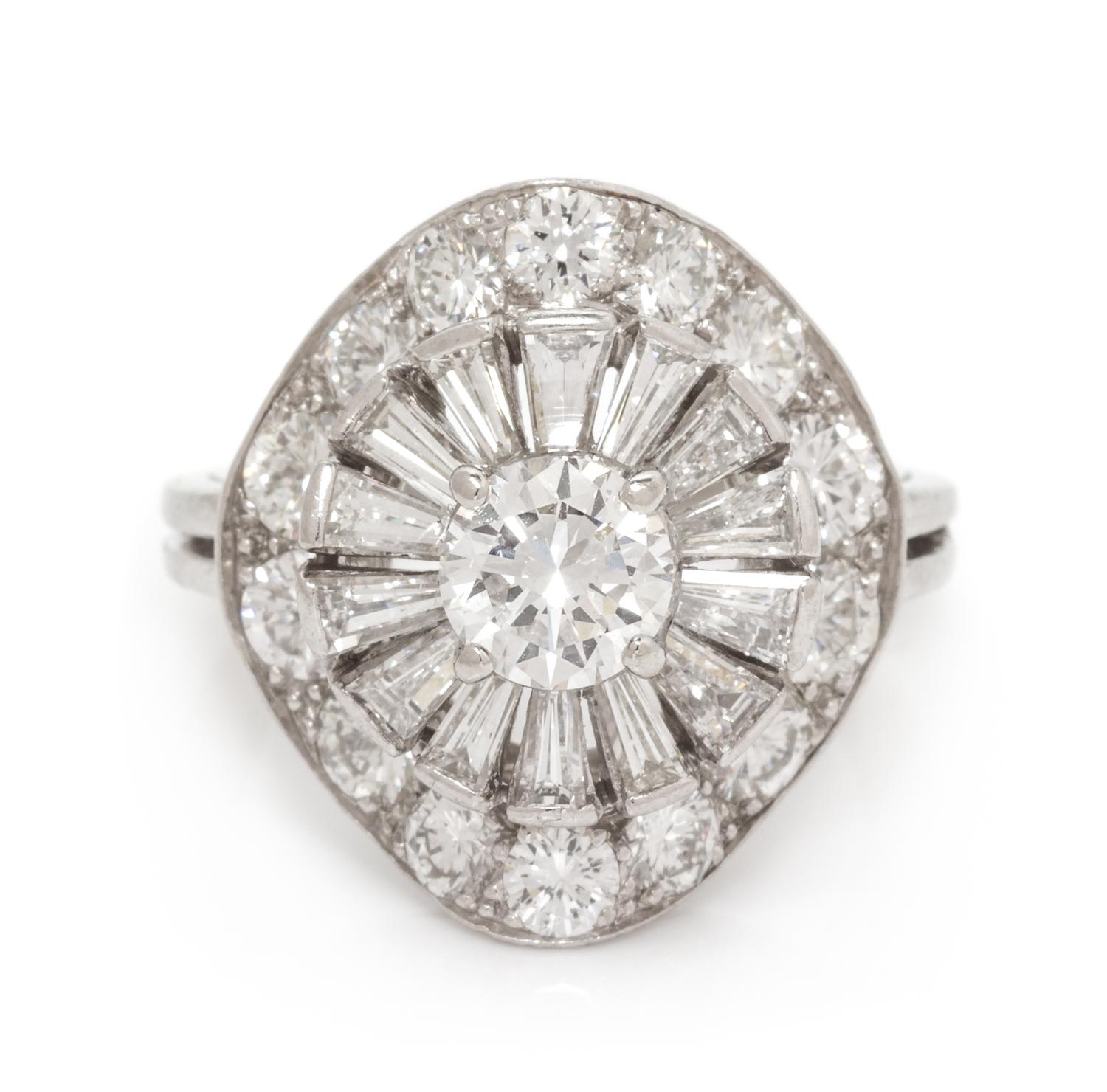 A Platinum and Diamond Ring, Oscar Heyman Brothers, 4.90 dwts.