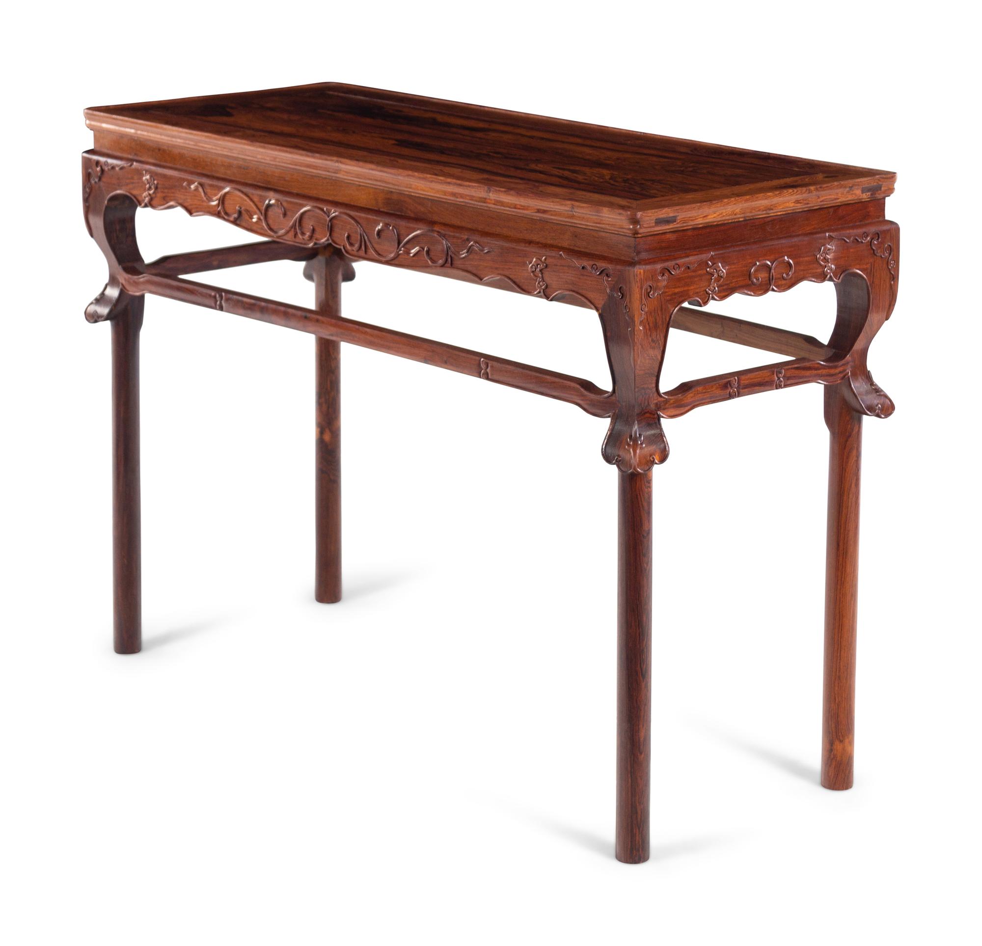 A Chinese Huanghuali Altar Table
