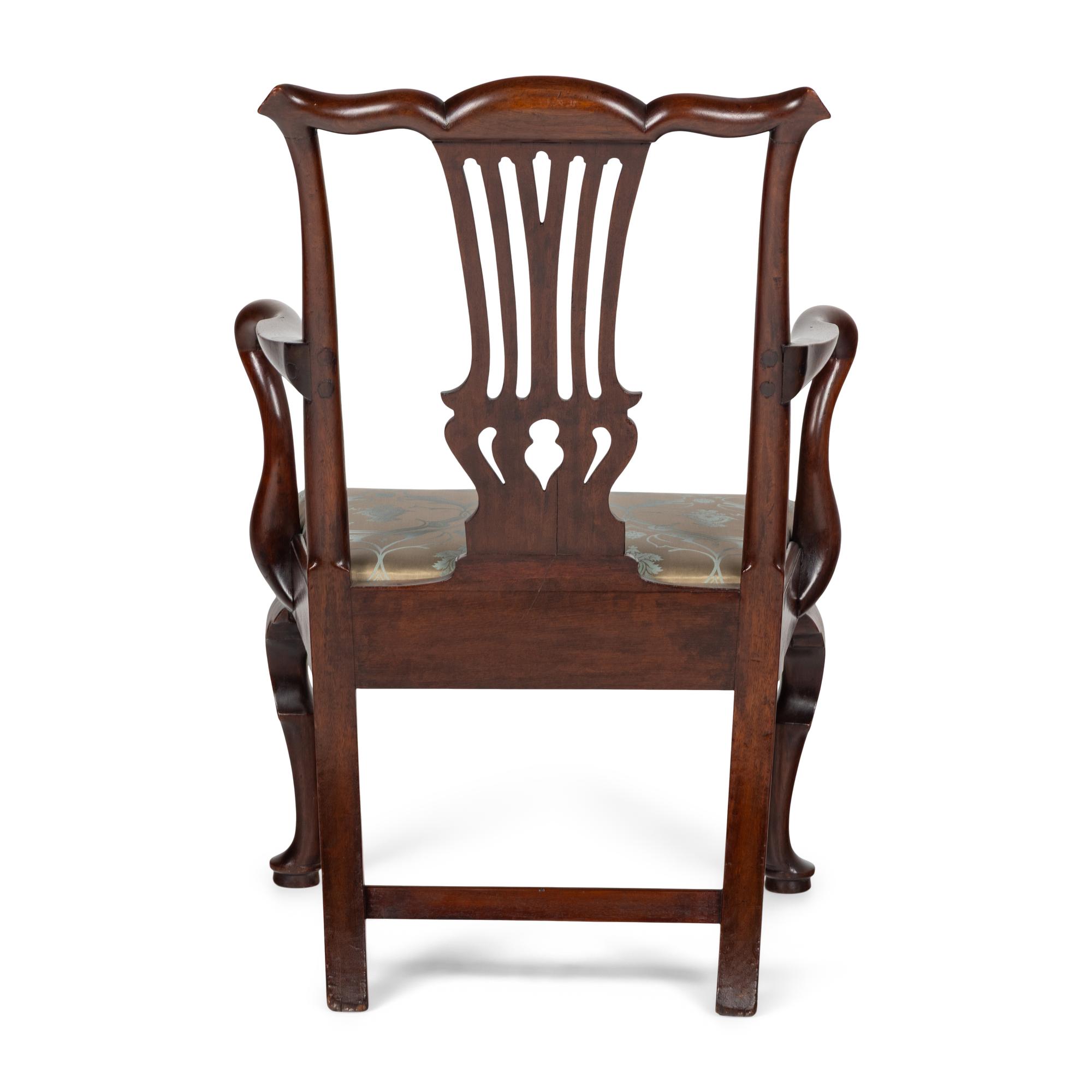 A Georgian Mahogany Armchair