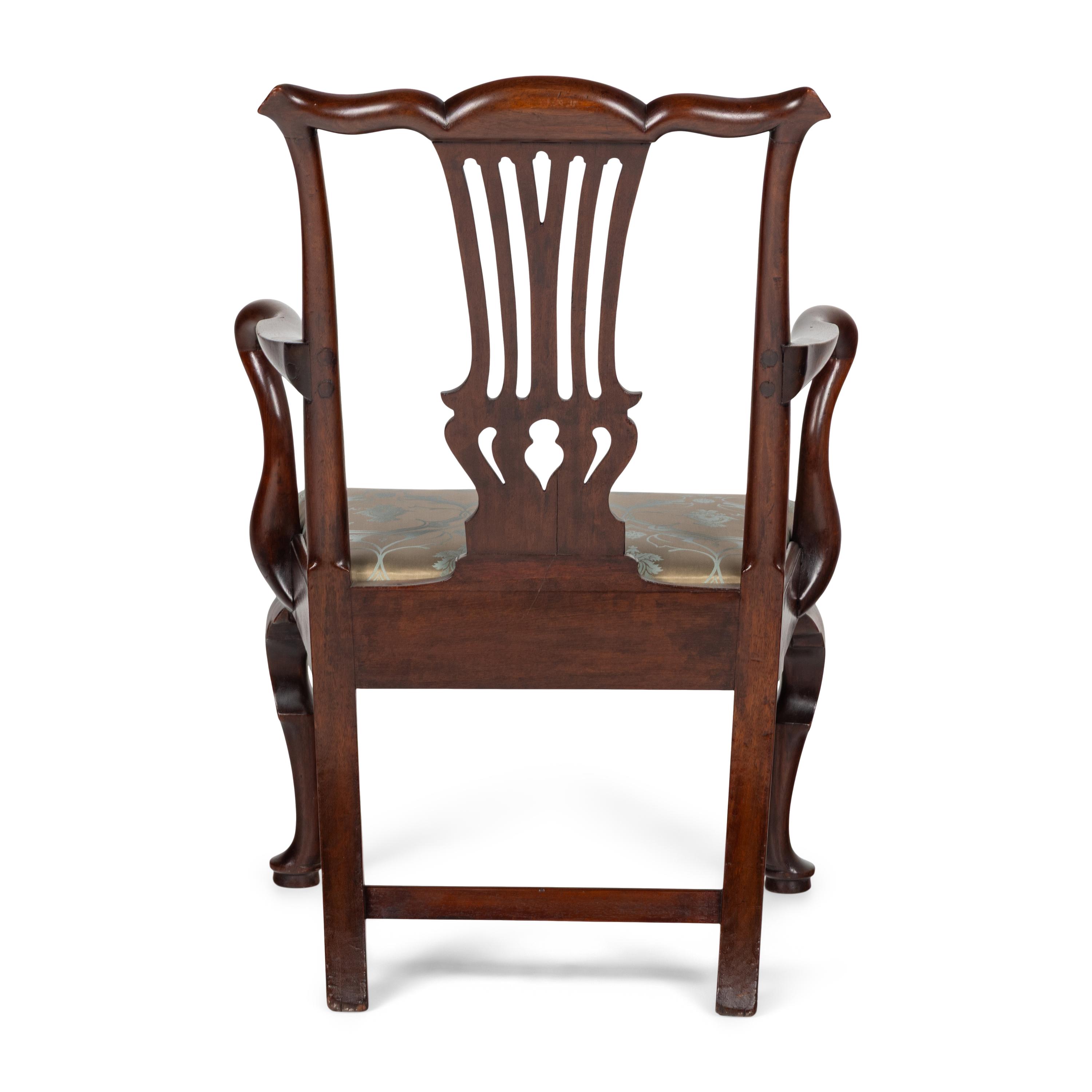 A Georgian Mahogany Armchair
