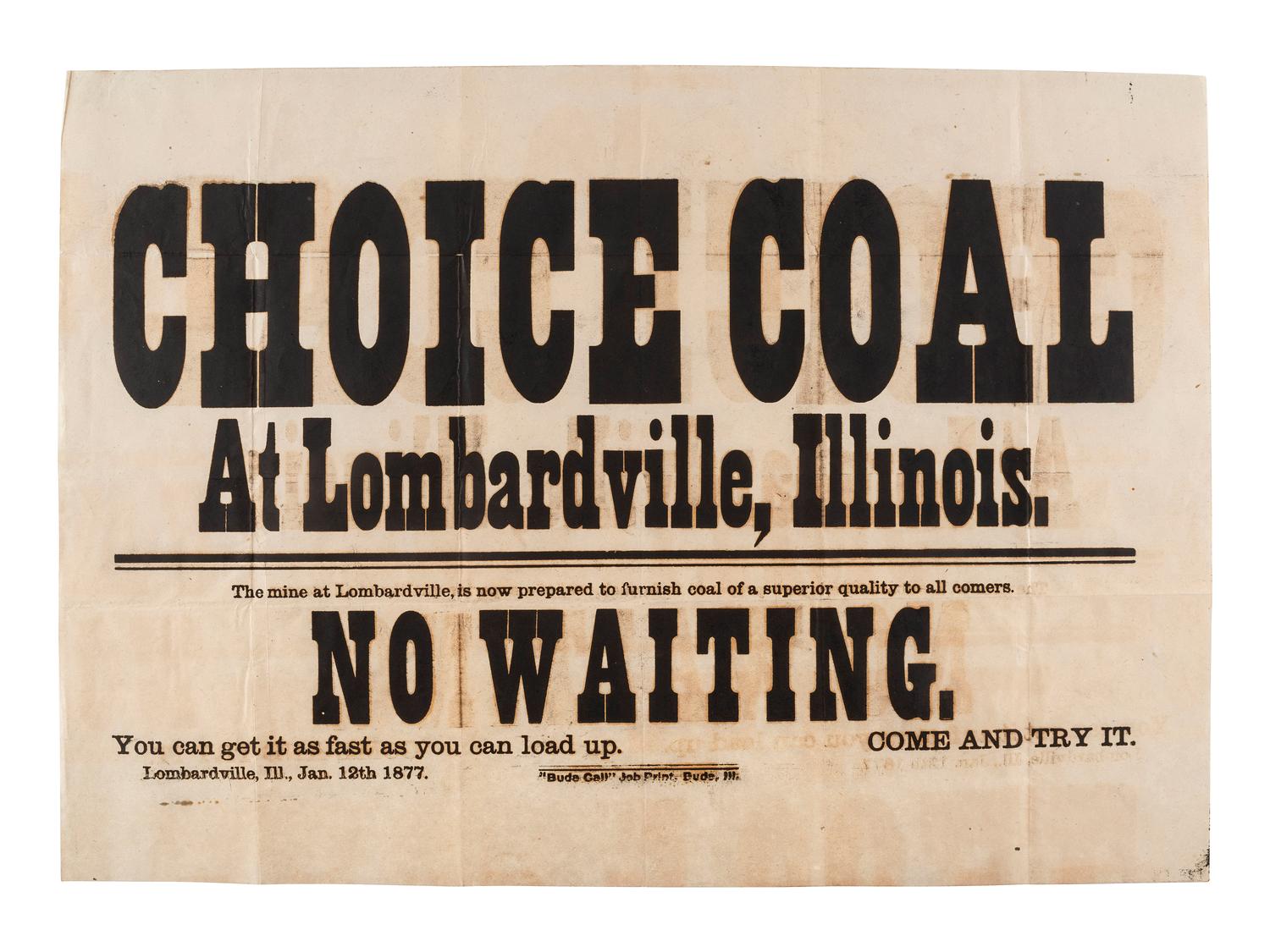 [ADVERTISING]. A group of 19th-century broadsides, handbills, and other advertising-elated ephemera.