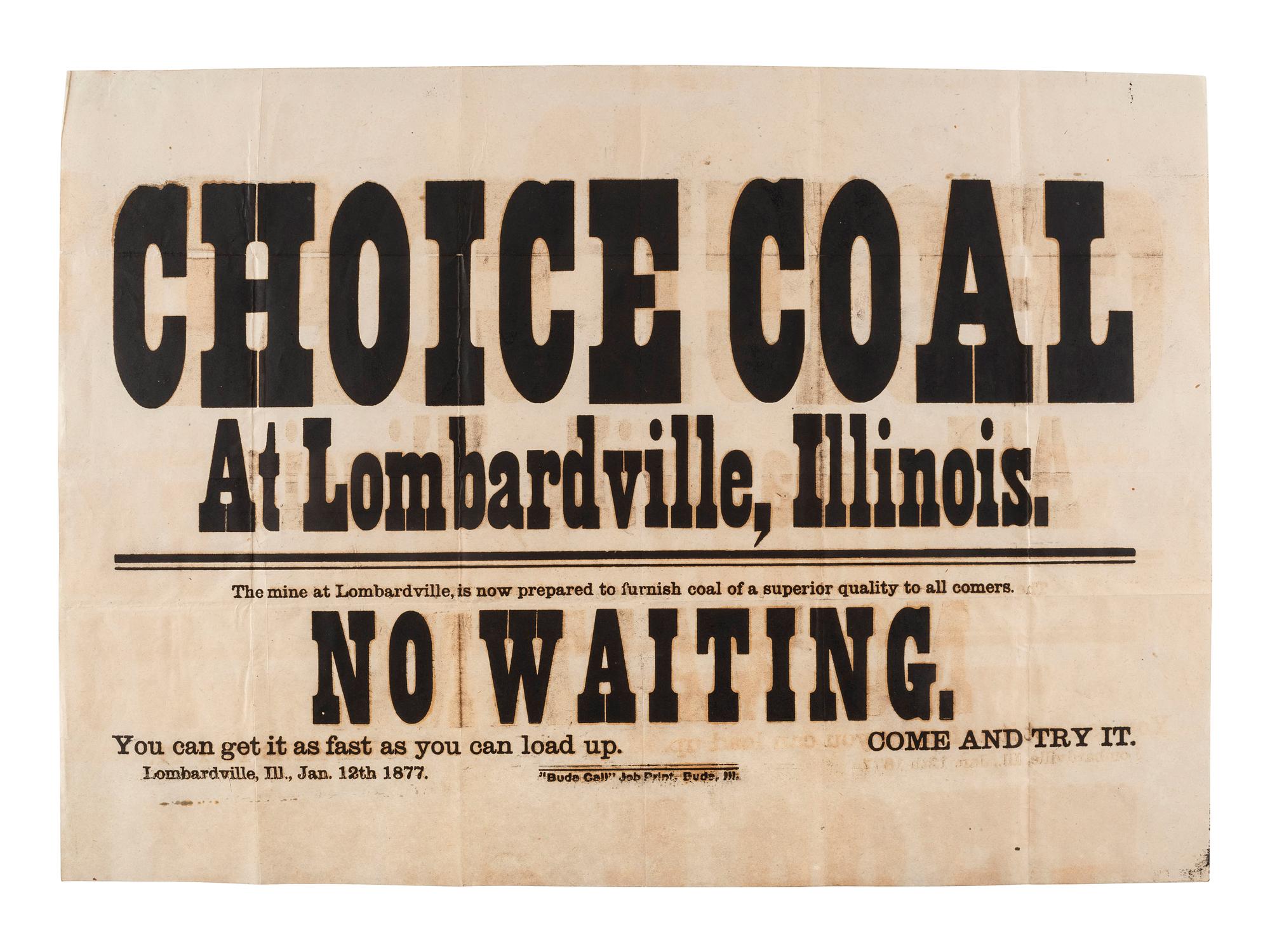 [ADVERTISING]. A group of 19th-century broadsides, handbills, and other advertising-elated ephemera.