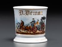 A Fireman's Porcelain Occupational Shaving Mug