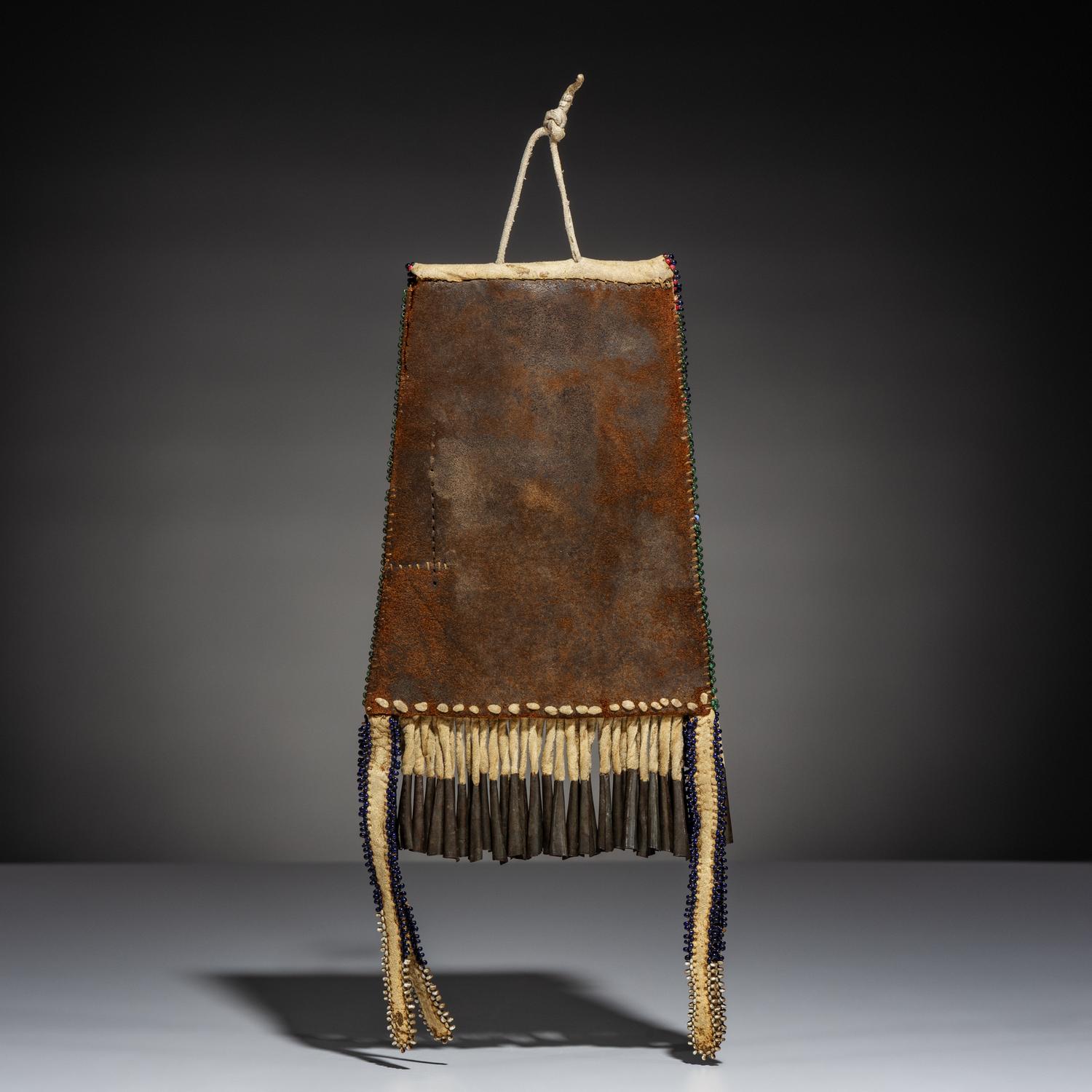 Apache Beaded Hide Strike-a-Light Bag