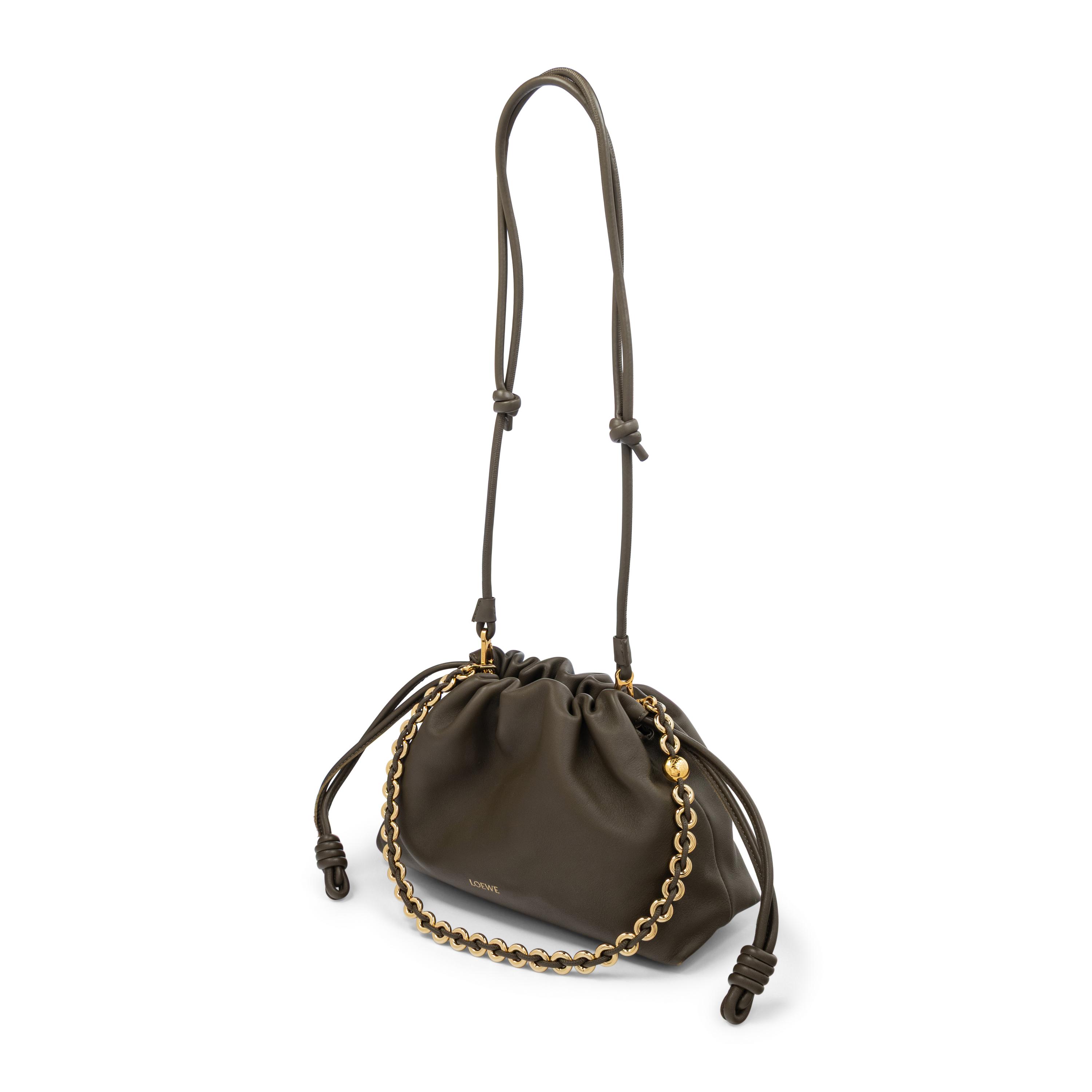 LOEWE, OLIVE FLAMENCO BAG