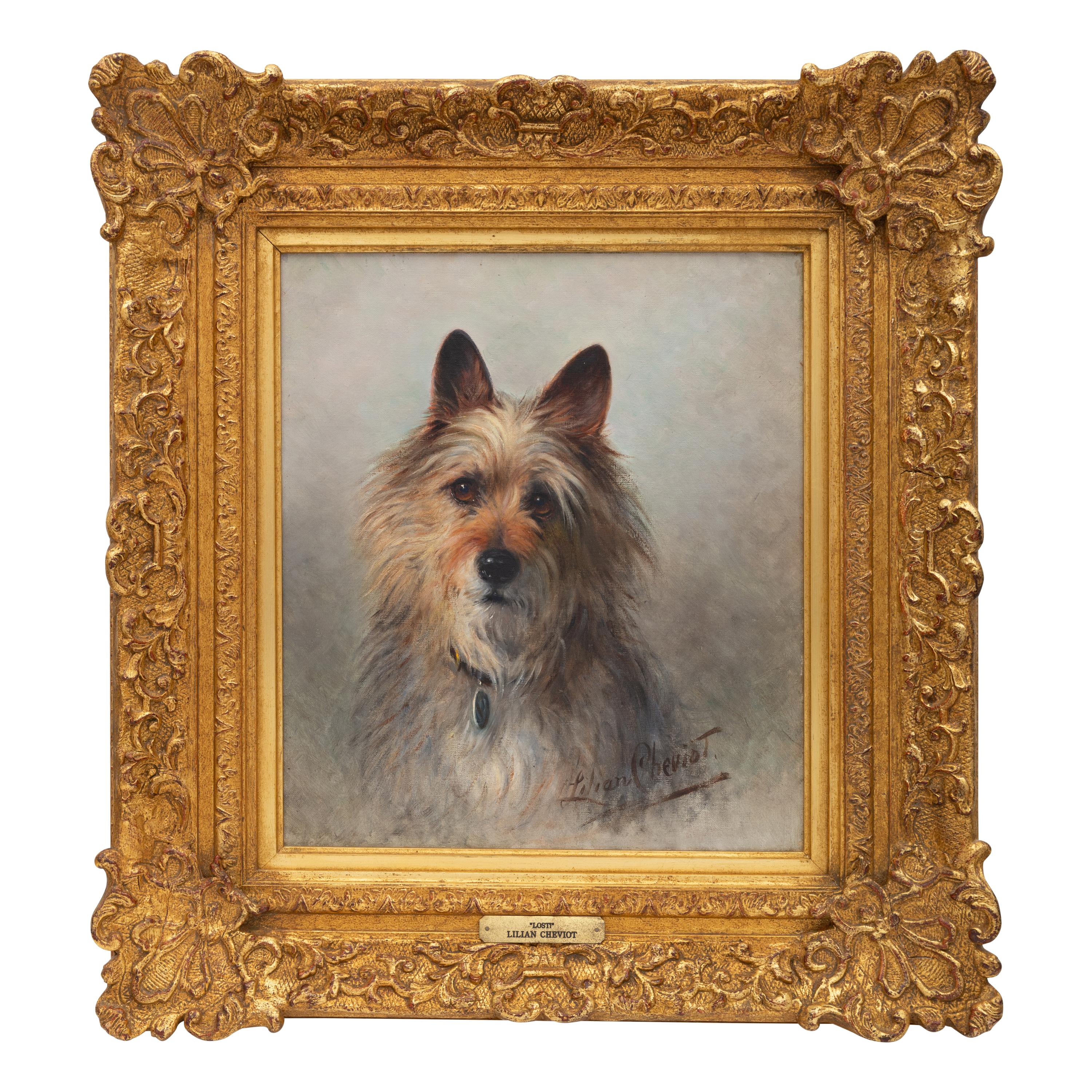 Lilian Cheviot (British, 1884-1932) — Lost! (Portrait of a Cairn Terrier)