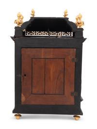 A Napoleon III Style Gilt Metal Mounted Boulle Marquetry Mantel Clock
