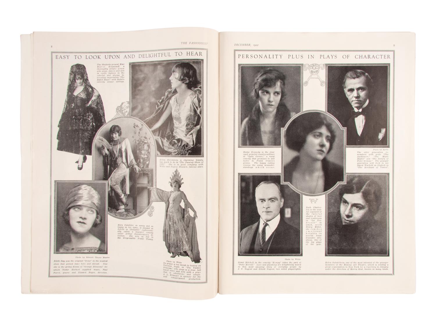 Six Issues of The Fashionist Magazine, 1922-1923