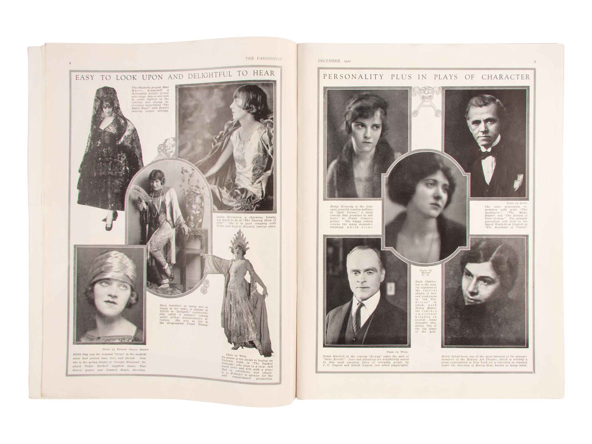 Six Issues of The Fashionist Magazine, 1922-1923