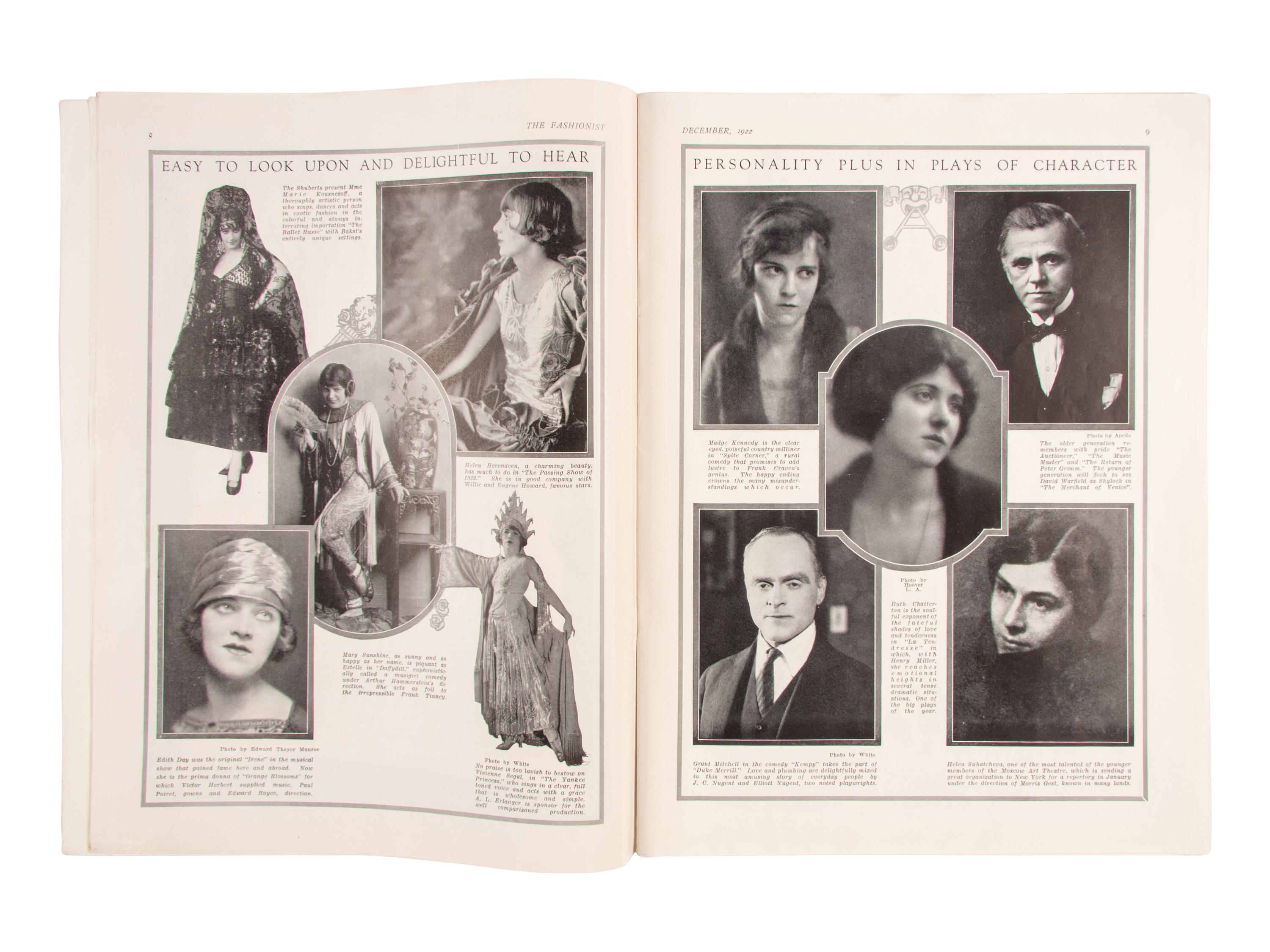Six Issues of The Fashionist Magazine, 1922-1923