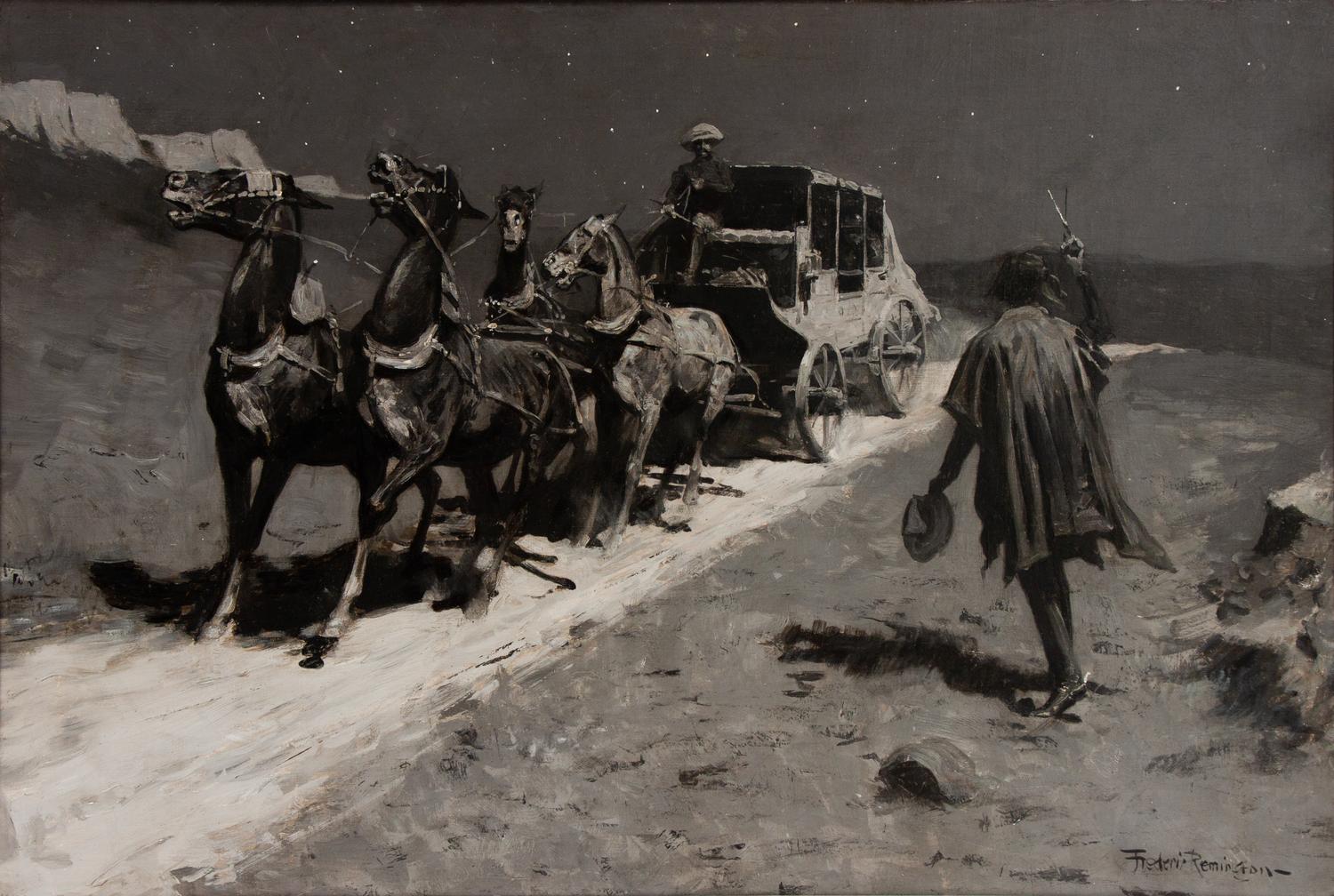Frederic Remington (American, 1861-1909) The "Hold-Up"