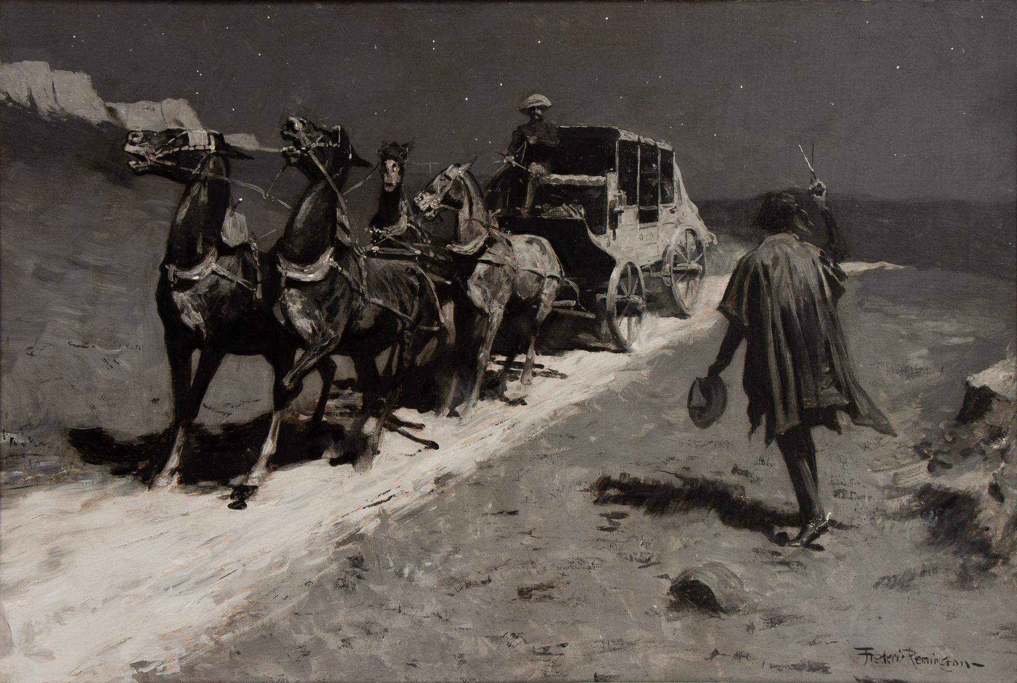 Frederic Remington (American, 1861-1909) The "Hold-Up"