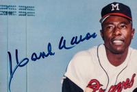 A Hank Aaron Milwaukee Braves Signed Autograph Photograph (BAS Beckett Authentication Services Certified),