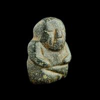 A Chontal or Olmec Jade Seated Figure