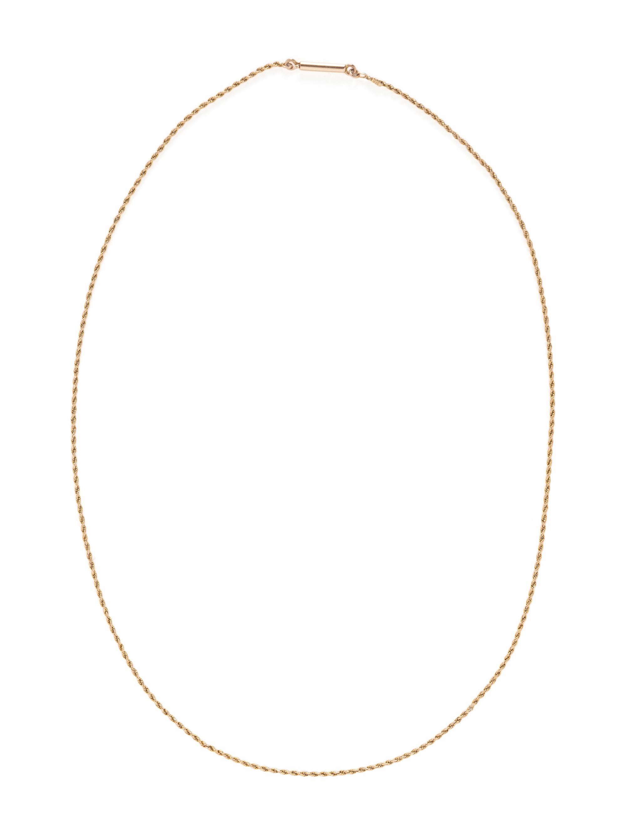 COLLECTION OF YELLOW GOLD NECKLACES