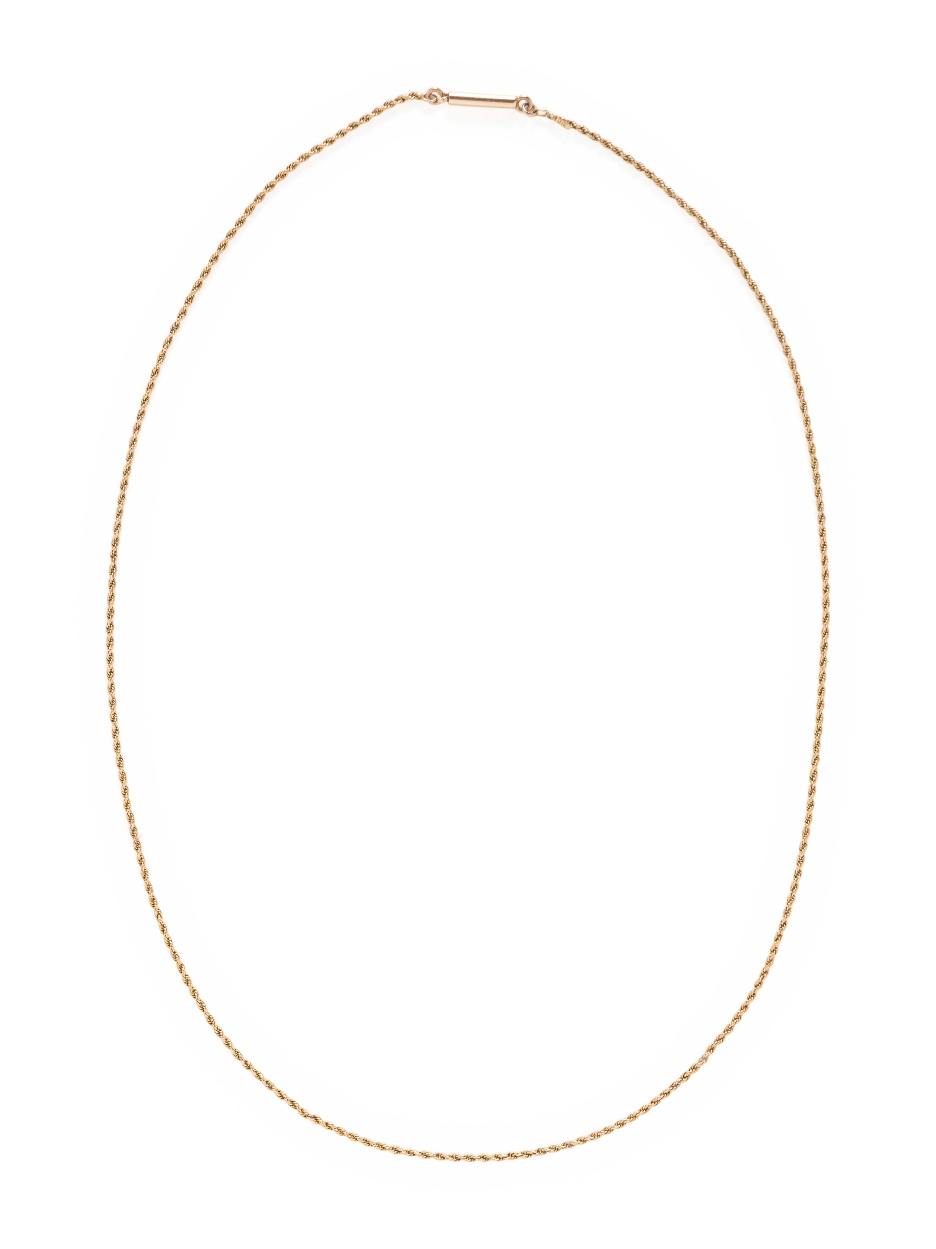COLLECTION OF YELLOW GOLD NECKLACES