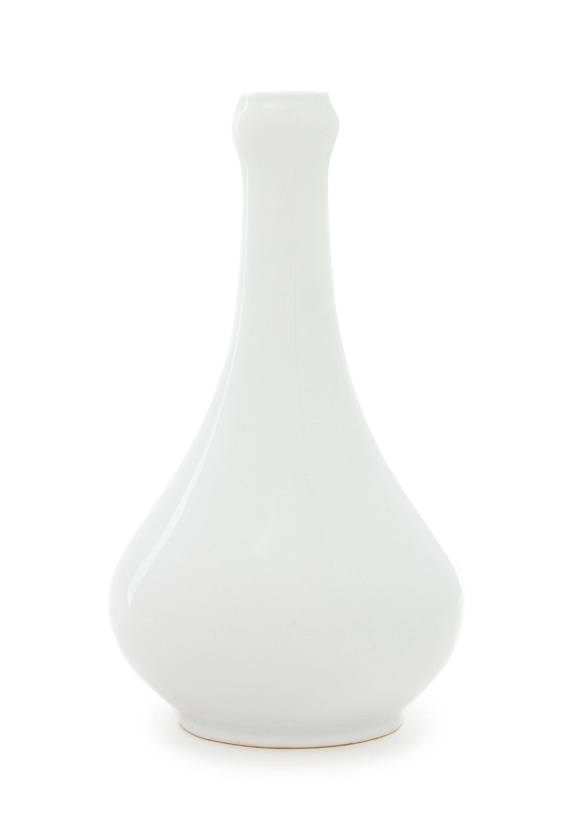 A Chinese White Glazed Porcelain Bottle Vase Height 4 1/2 inches. — EARLY 20TH CENTURY