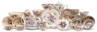 Staffordshire polychrome decorated creamware and pearlware items late 18th and early 19th century