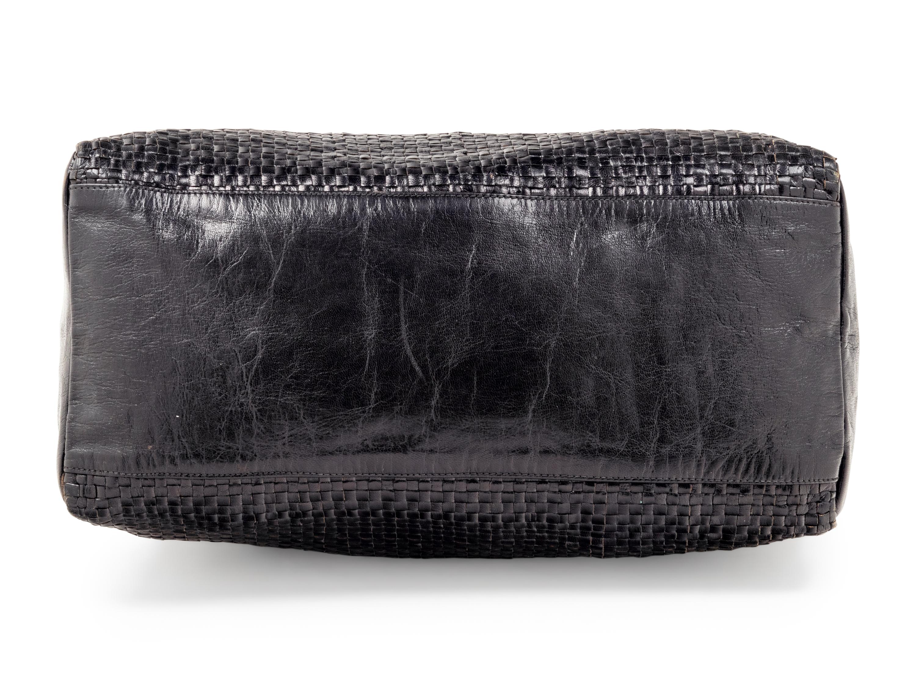 Fendi Woven Leather Bag, 1960s-1970s