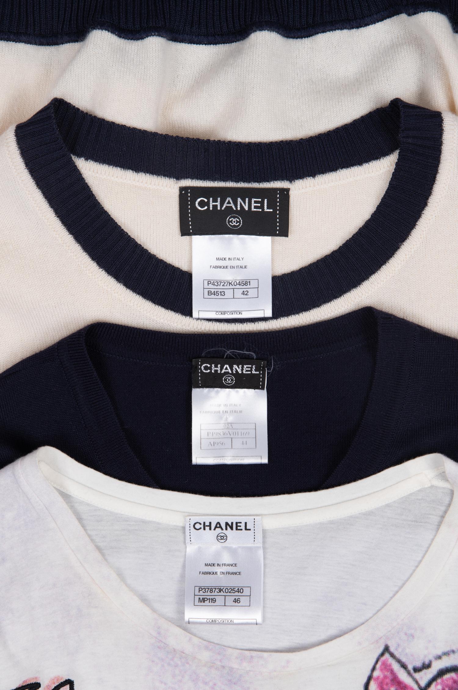 Three Chanel Knit Tops, 2000s