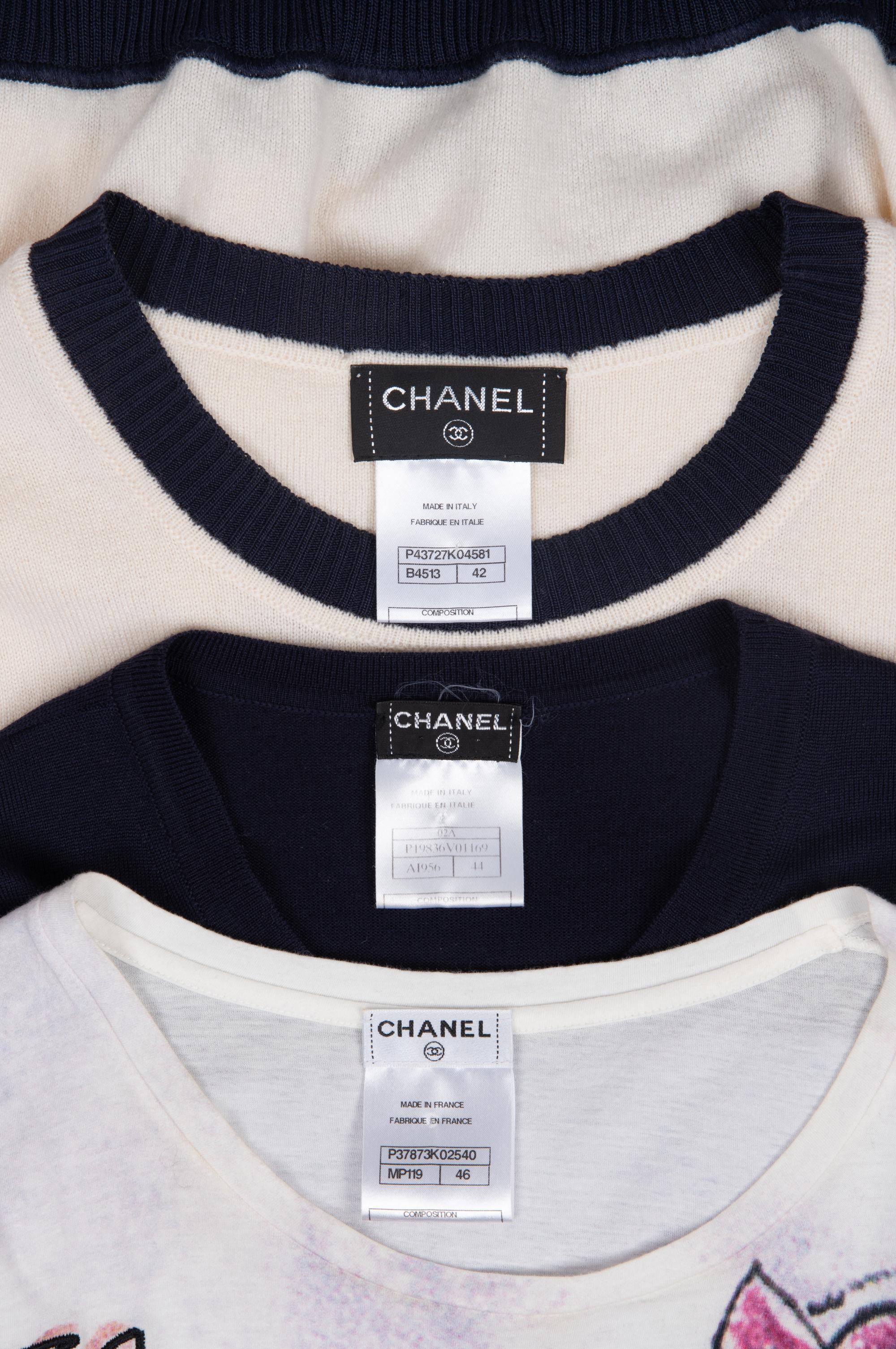 Three Chanel Knit Tops, 2000s