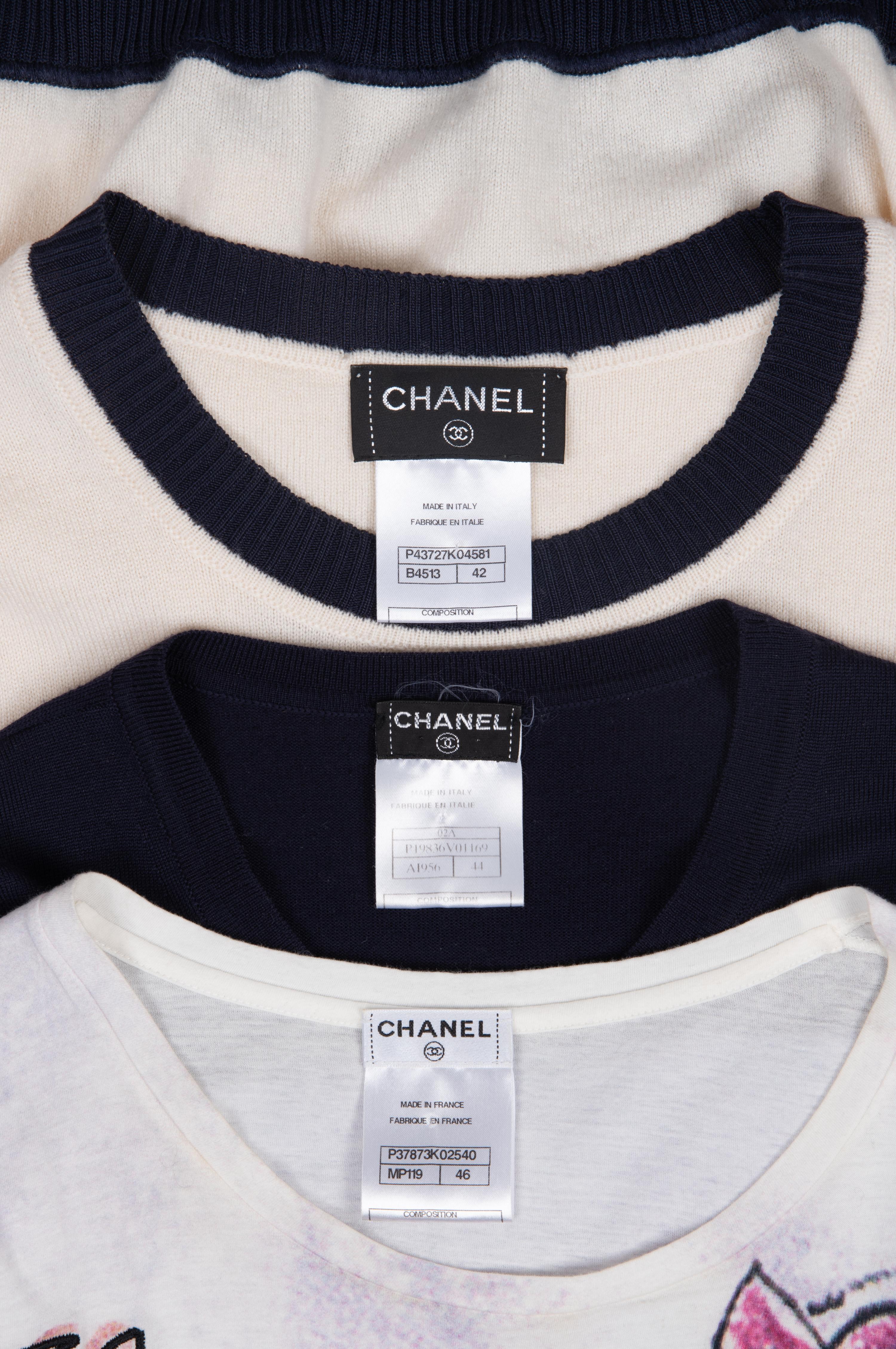 Three Chanel Knit Tops, 2000s