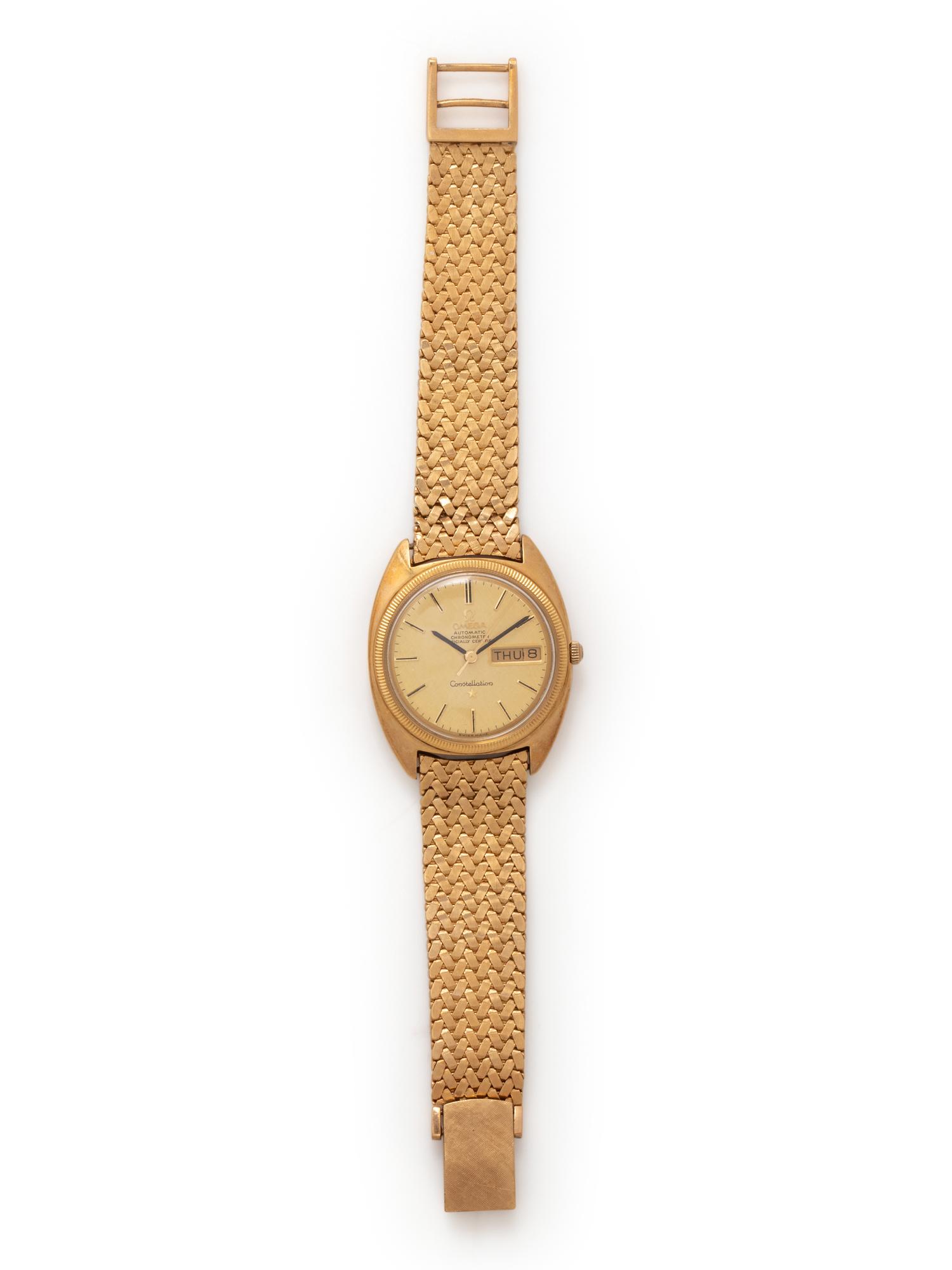 OMEGA, 14K YELLOW GOLD 'CONSTELLATION' WATCH