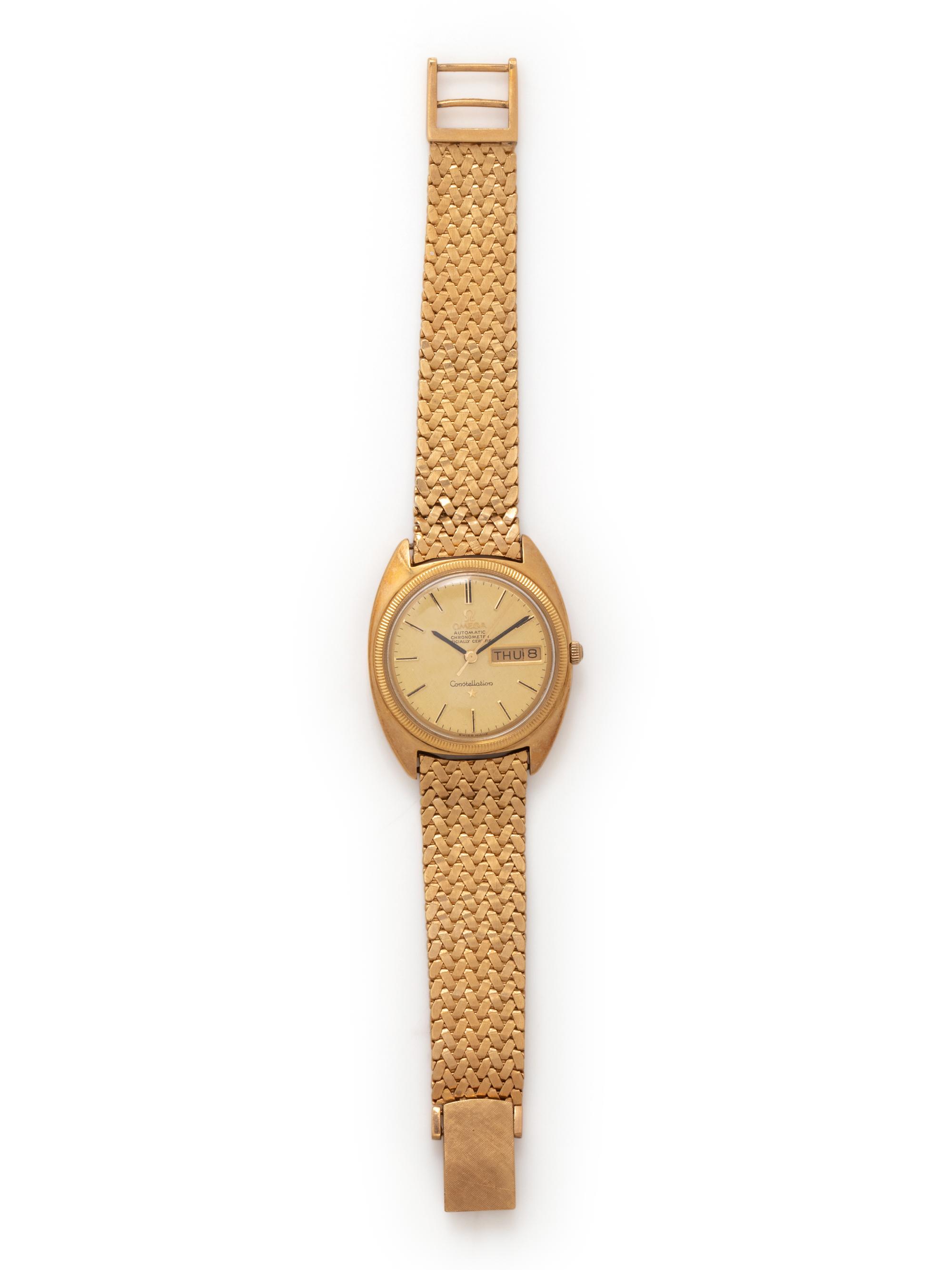 OMEGA, 14K YELLOW GOLD 'CONSTELLATION' WATCH