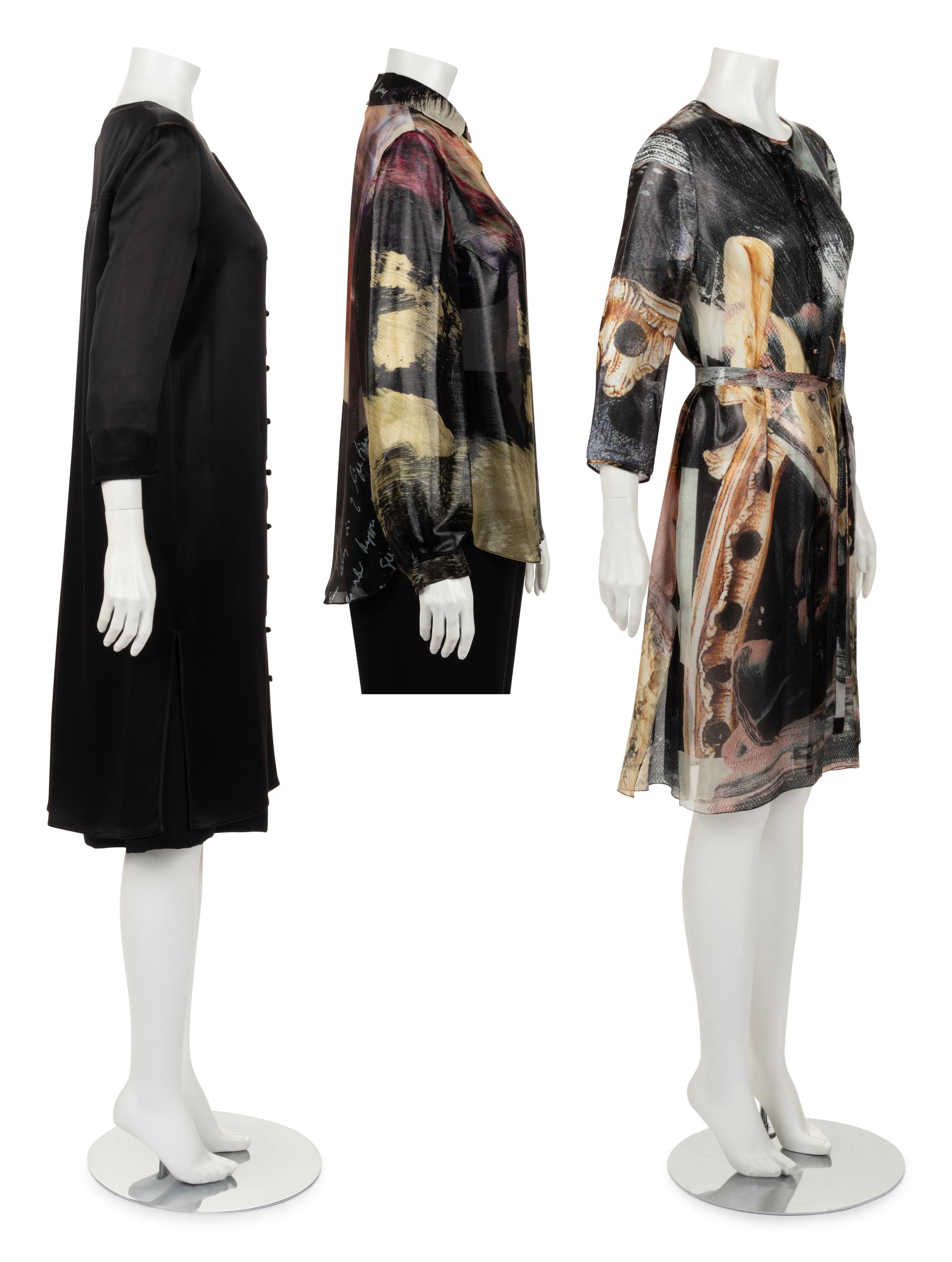 Four Ralph Rucci Silk Tops, 2018-2019