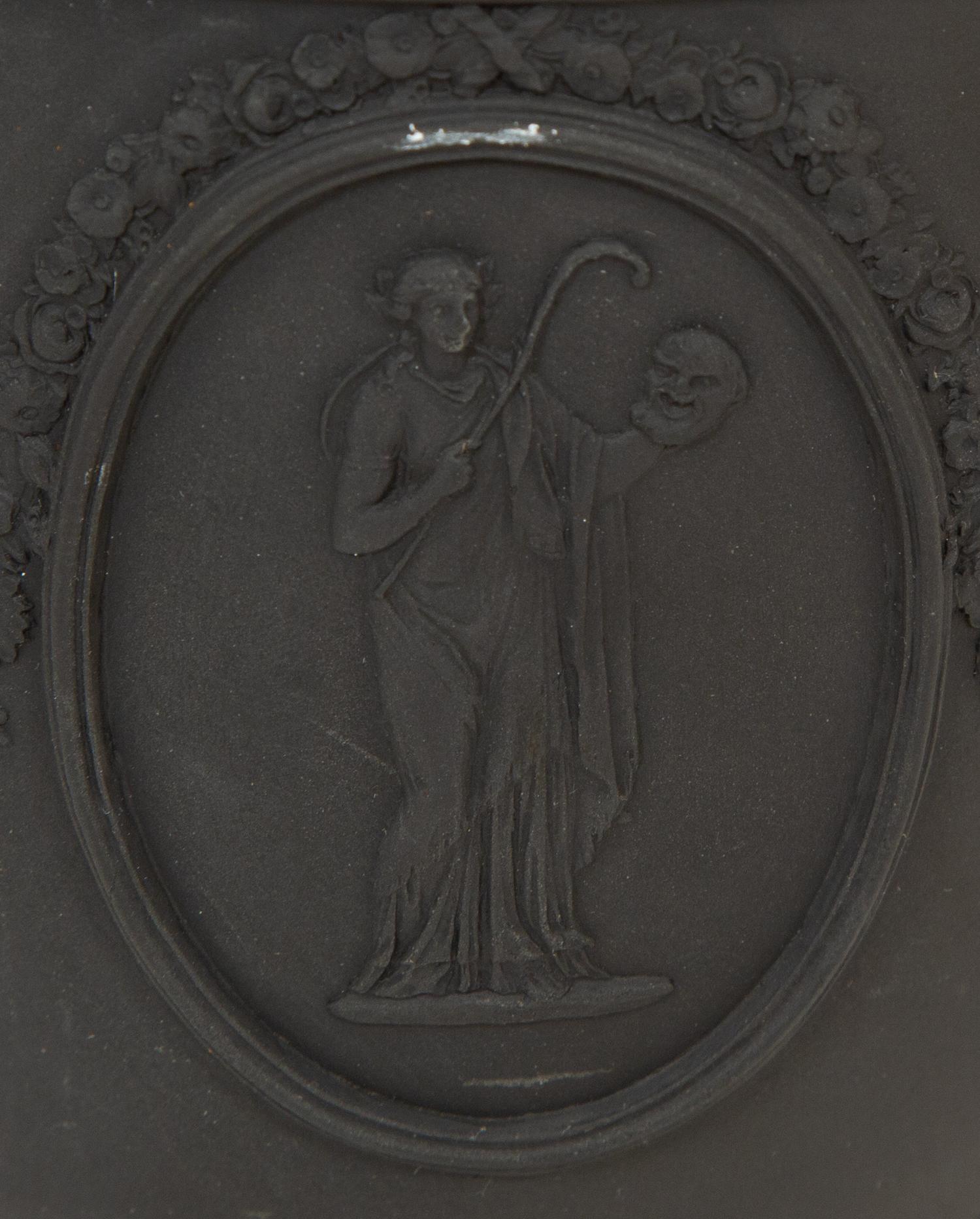 A Wedgwood Black Basalt Urn on Pedestal