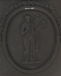 A Wedgwood Black Basalt Urn on Pedestal