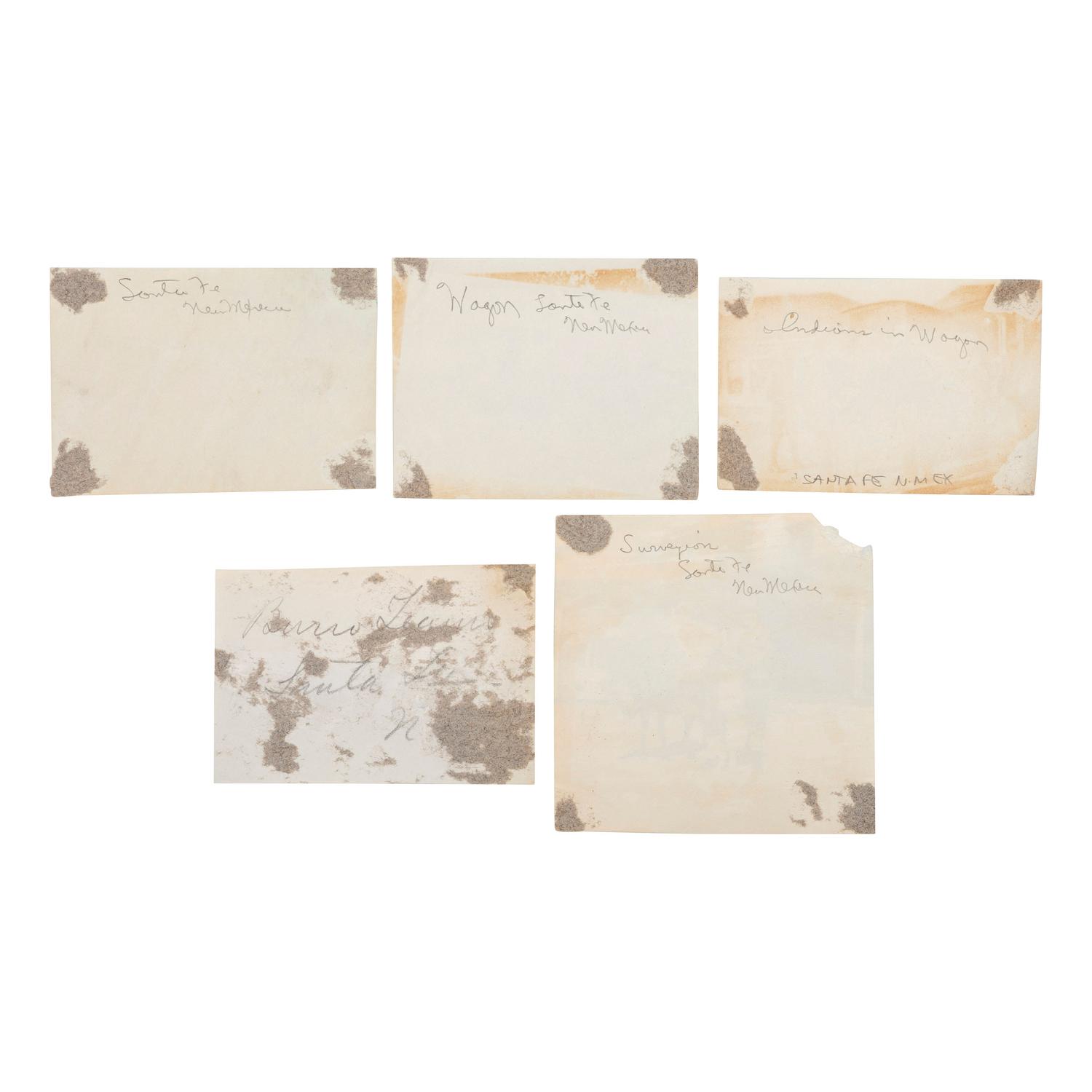 [SOUTHWEST - EARLY PHOTOGRAPHY]. A group of cyanotypes, albumens, and silver gelatin photographs taken in Arizona, New Mexico, Texas, and Mexico, comprising: