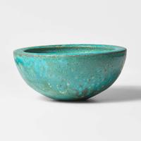 Gertrud Natzler (Austrian-American, 1908-1971) and Otto Natzler (Austrian-American, 1908-2007) Thick-Walled Turquoise Bowl, Los Angeles, California, USA, 1962
