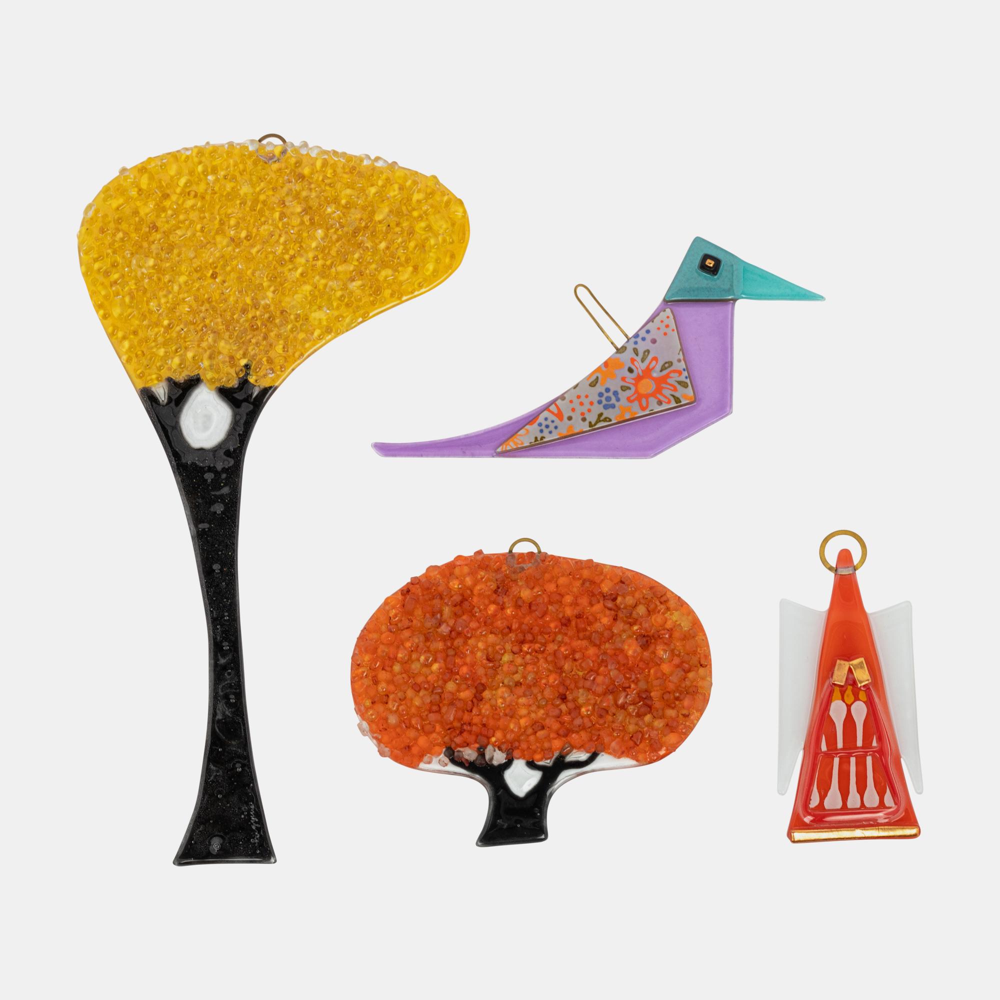 A Collection of Four Glass Objects