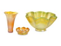 Six Tiffany Studios Favrile Glass Items