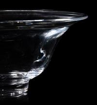 A Large Simon Pearce Glass Centerpiece Bowl