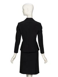 Prada, Black Twill Skirt Suit