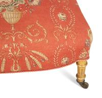 A Louis XVI Style Giltwood Slipper Chair